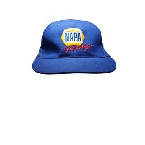 Napa Racing Baseball Hat Cap Blue Embroidered Strapback Adjustable Signature